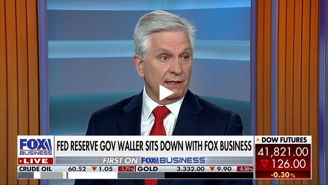 Waller wants cuts and his simple tariff inflation model to get there